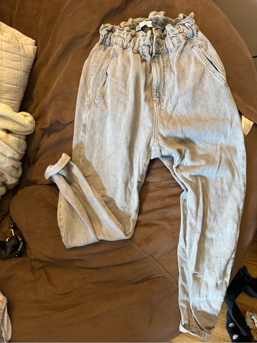 3/$10 Zara Paper Bag Jeans